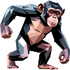 Monkey - Cooles Low-Poly-Logo