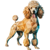 Caniche - Logo Low Poly cool