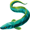 Eel - Cool Low Poly Logo