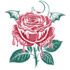 Vampire Rose Gothic with Moon