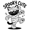 Cute Halloween Cats Mummy