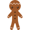 Gingerbread Character with Icing Details