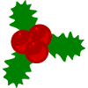 Holly Berries Christmas Motif