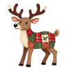 Patchwork Reindeer Christmas