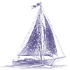 Sailboat Sketch – Classic Maritime Blueprint