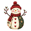 Snowman Christmas Magic Patchwork