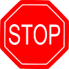 Stop Sign Bold Graphic Print