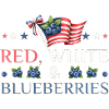 Red White & Blueberries Patriotic Design