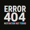 Motivation 404 Glitch Retro