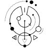 Black geometric symbol