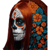 Floral Sugar Skull Portrait
