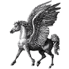 Winged Pegasus – Mythological Engraving