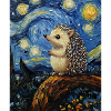  Igel Van Gogh Style Starry Night
