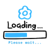 Blue Bloom Loading Icon