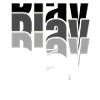 Overlapping Play Typography
