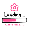 Rosa Blume Warten Banner