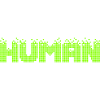 HUMAN Neon Pixel Glitch
