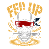 Blind skull with chain, muzzle full