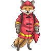 Fox Firefighter Fire Helmet Fire Brigade