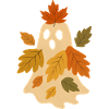 Herbstgeist mit Blättern