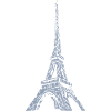 Eiffel Tower Silhouette Paris Grunge Look