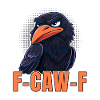 F-CAW-F Crow Pun Naughty Cartoon Bird