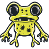 Frog Halloween Comic Funny