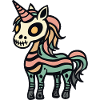 Einhorn Halloween Zombie Lustig