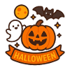 Pumpkin Face Halloween Banner