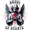Angel with bleeding heart