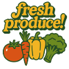 Fresh Produce Retro Print