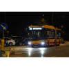 Night bus in the city