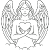 Angel Heart Silhouette - Spirit & Soul