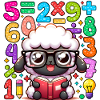 Number Day Math Sheep Reading Glasses