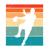 Retro Handball Handball Player