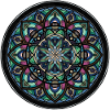 Mandala Farbkreis Zentrum