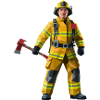 Firefighter - Cool Hero Logo