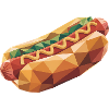 Hot Dog - Cool Fastfood Logo