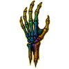 Regenbogen Knochenhand HALLOWEEN 🎃