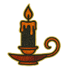 Flaming oil lamp design