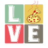 PizzaLove Block Art