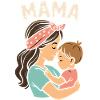 Mutterliebe: Mama und Kind Umarmung
