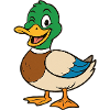 Happy Duck Cartoon