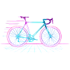 Retro Neon Fahrrad Online
