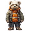 Abenteuerbär im Expeditionsoutfit