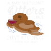 Sea Otter Cartoon Day Without