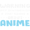 Anime conversation avertissement disant chemise
