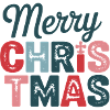 Buntes Weihnachtsdesign Frohe Weihnachten