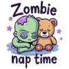Zombie Nap Time Funny Sleep Shirt