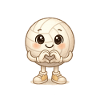 Cœur de Volleyball Kawaii